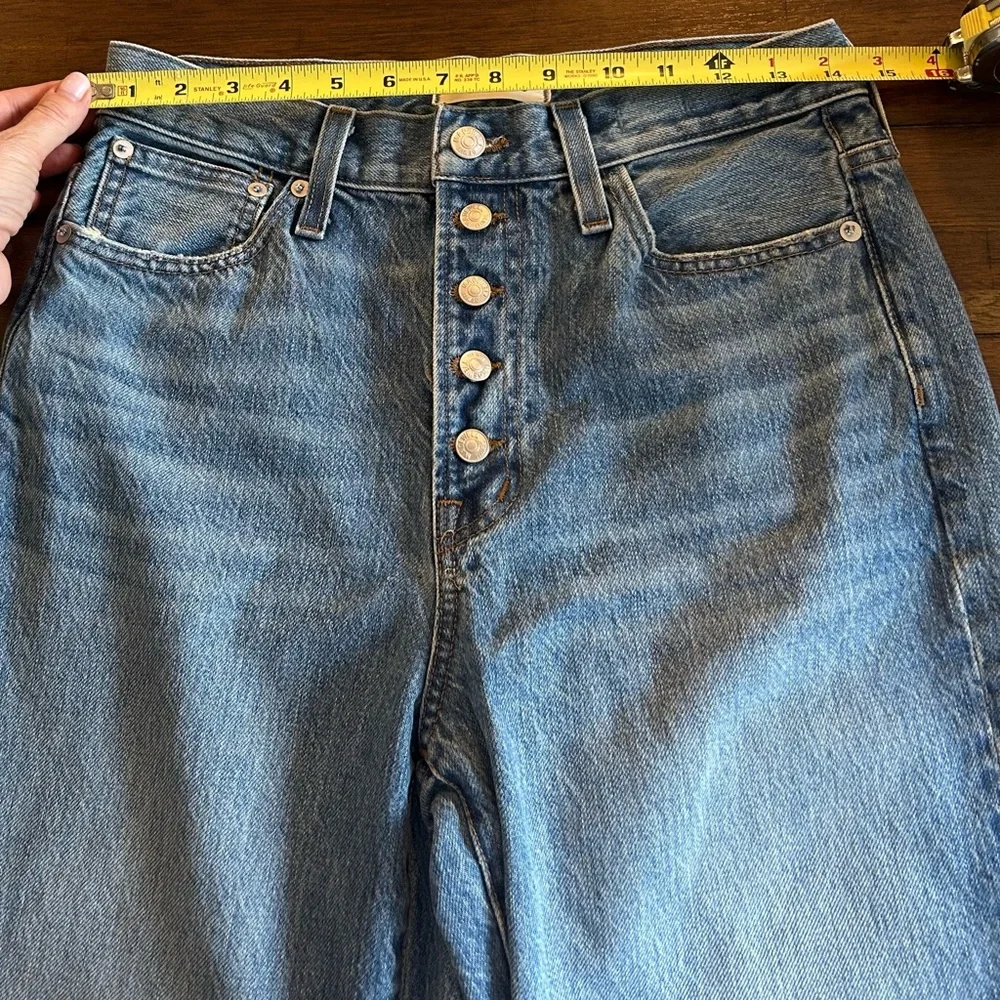 Madewell The Perfect Vintage Straight Jean Becker Wash Button-Front Size 27 NEW - Picture 10 of 16